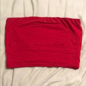 Red crop top